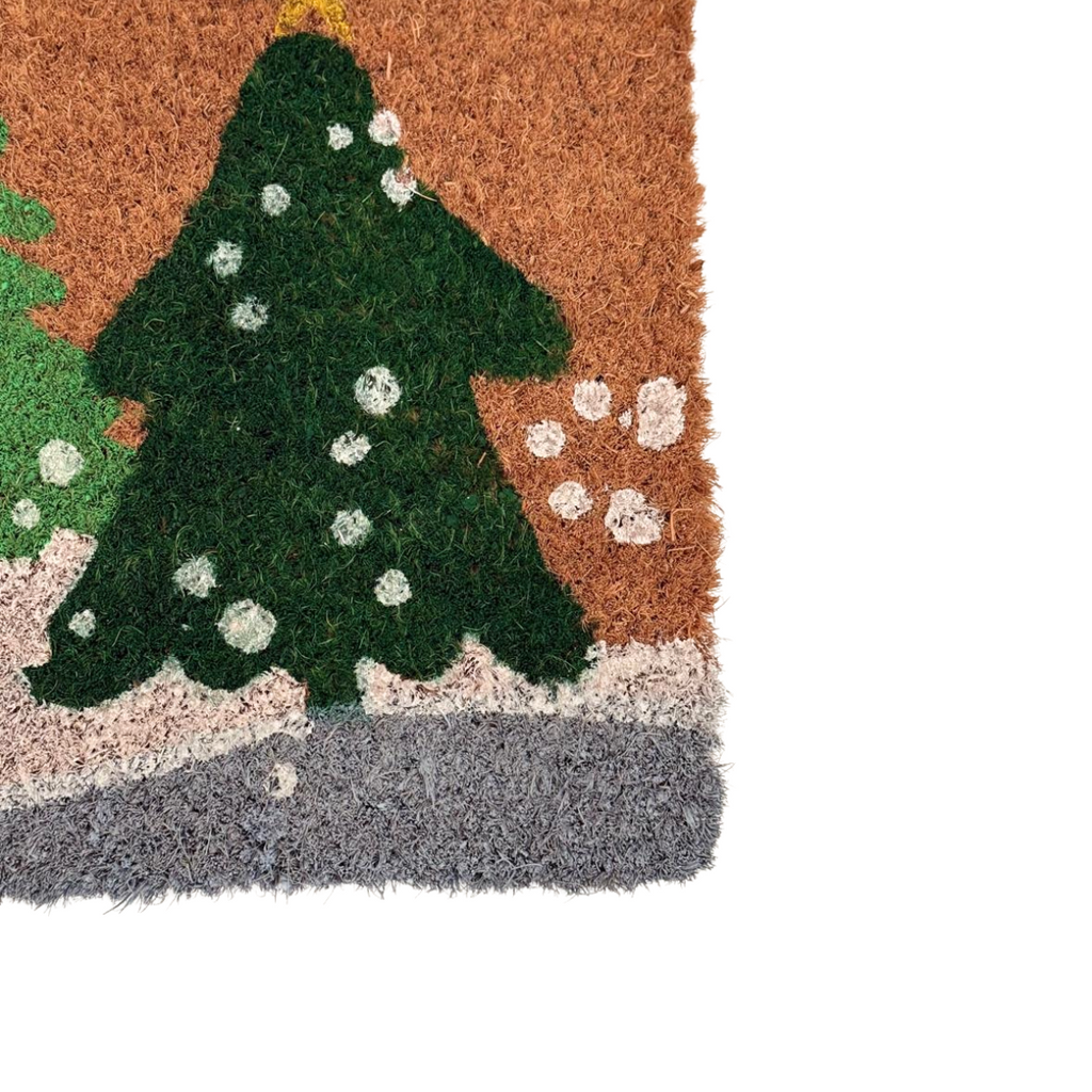Tapete Entrada Coco Navidad Pino 40X60 cm