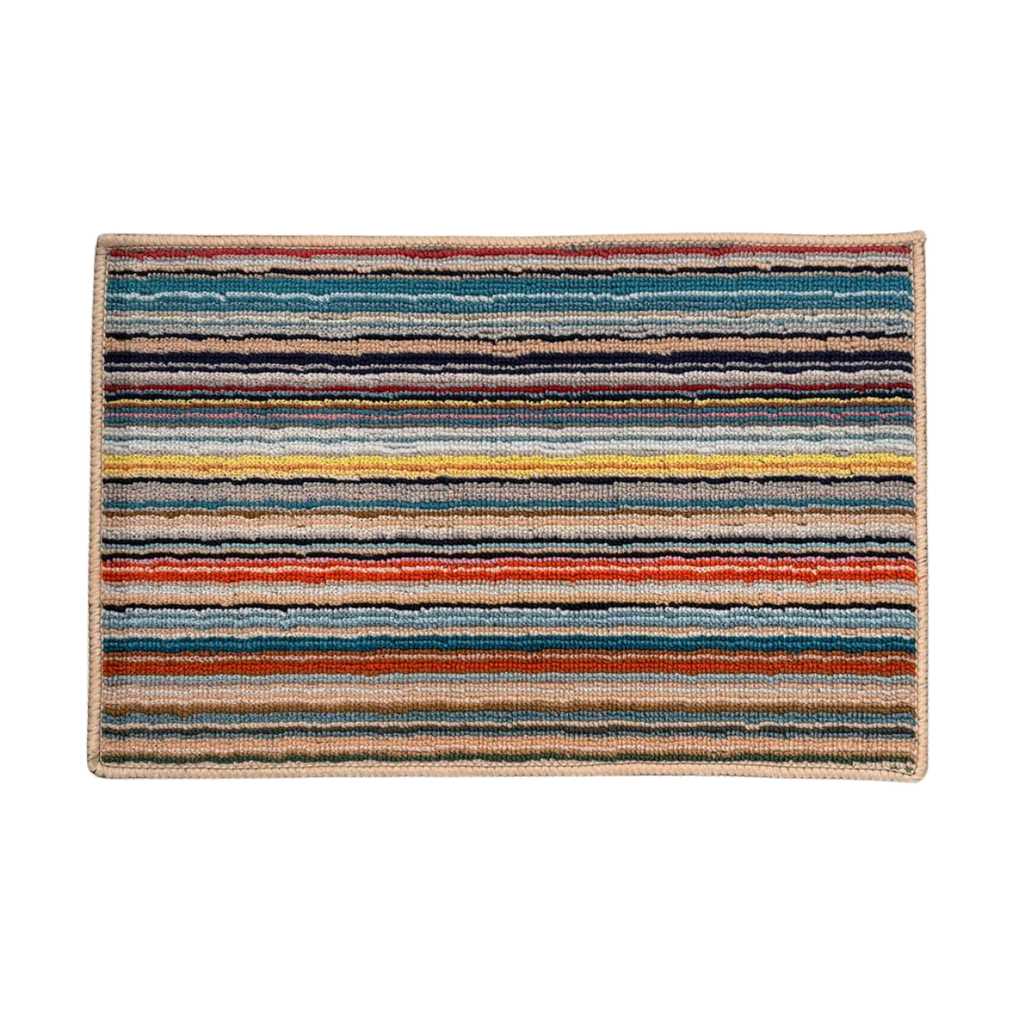 Tapete de entrada Nilo multicolor 40x60 cm, felpudo resistente con diseño decorativo ideal para puerta principal o exterior