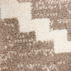 Tapete pie de cama Surat 071 beige 60x110 cm, alfombra suave con diseño moderno ideal para recámara o pasillo
