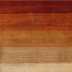 Tapete Bazhars Censo modelo 0610 terra pieza única 120x170 cm con textura suave y diseño contemporáneo ideal para sala o recámara en espacios modernos