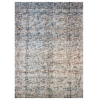 Tapete decorativo Bazhars Electro azul, alfombra de viscosa con acabado elegante ideal para sala o recámara