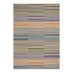 Tapete decorativo Kenya 9007 multicolor 160x230 cm, pieza única con diseño moderno ideal para sala o recámara