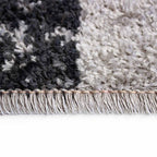 Tapete decorativo Urban Formas gris 120x170 cm, alfombra moderna con diseño geométrico ideal para sala o recámara