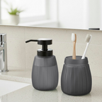Conjunto Dispensador de Espuma Foam Plus + Vaso Foam Color Gris