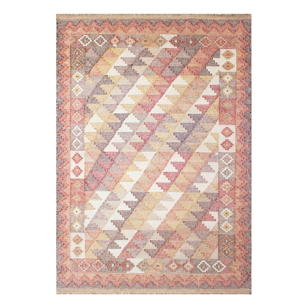 Tapete Decorativo Bazhars Killim Gokhan 129 Medallón Multicolor 140x200 cm