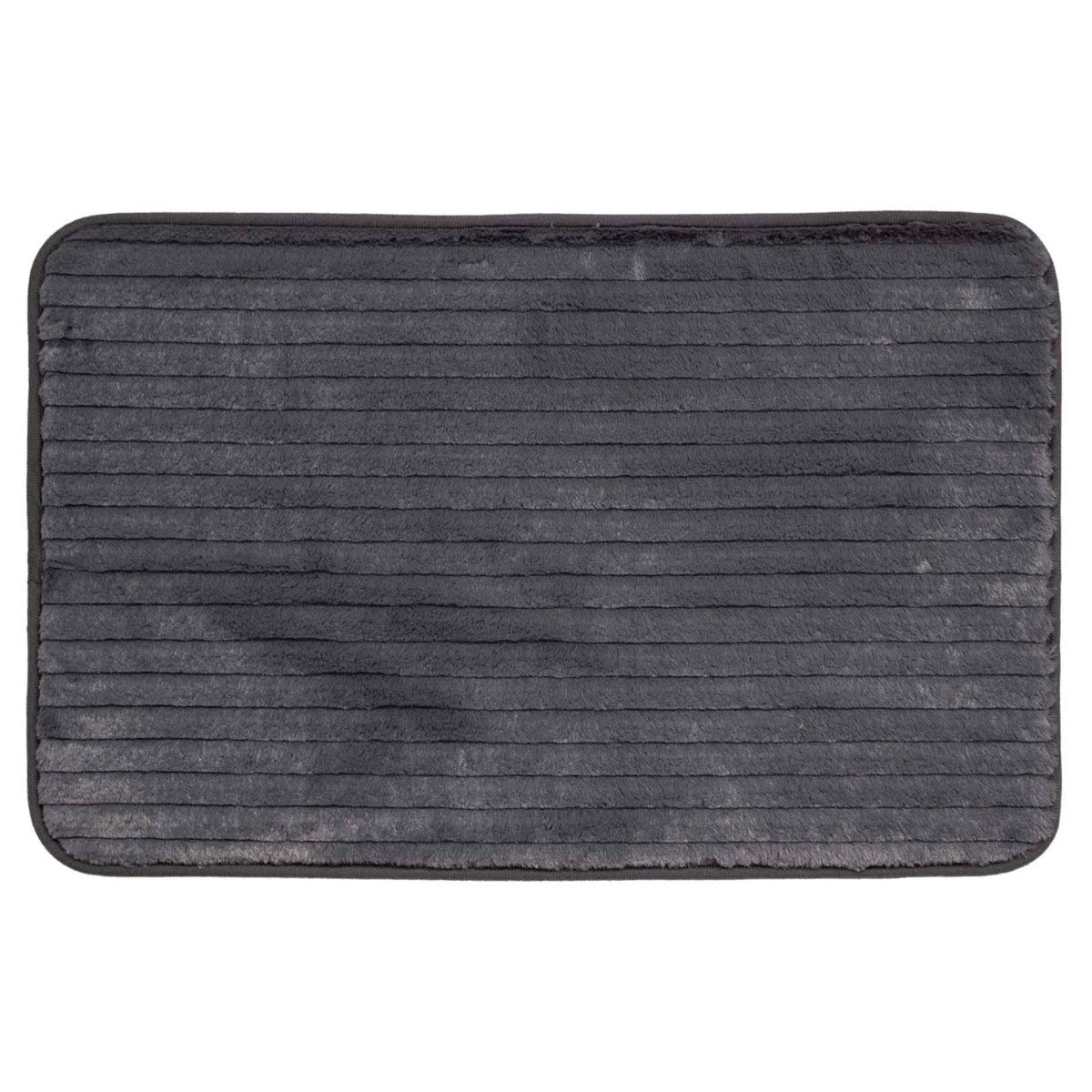 Tapete De Baño Luxury Memory Gris Oscuro 40x60 Cm