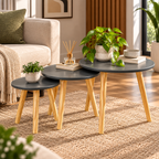 Set 3 Mesas Lateral Ana Gris