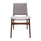 Set de 2 sillas de comedor Almería gris con diseño moderno y acabado elegante ideal para comedor en espacios contemporáneos