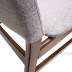 Set de 2 sillas de comedor Almería gris con diseño moderno y acabado elegante ideal para comedor en espacios contemporáneos