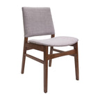 Set de 2 sillas de comedor Almería gris con diseño moderno y acabado elegante ideal para comedor en espacios contemporáneos