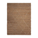 Tapete Yute Cassava Cross con textura natural y diseño contemporáneo ideal para sala o recámara en espacios modernos