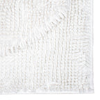 Set de tapetes baño Silk 3 piezas blanco con textura suave y diseño contemporáneo ideal para baño en espacios modernos