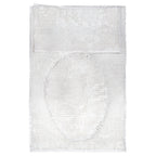 Set de tapetes baño Silk 3 piezas blanco con textura suave y diseño contemporáneo ideal para baño en espacios modernos