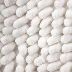 Set de tapetes baño Silk 3 piezas blanco con textura suave y diseño contemporáneo ideal para baño en espacios modernos