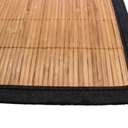 Tapete Decorativo Estera Bamboo Slim Negro 50x80 cm