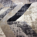 Tapete Aqua Silk formas beige 160x230 cm con textura tipo seda y diseño elegante que aporta sofisticación a espacios interiores
