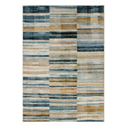 Tapete decorativo Aqua Silk líneas verdes 160x230 cm para sala o recámara, diseño moderno con textura suave y estilo minimalista