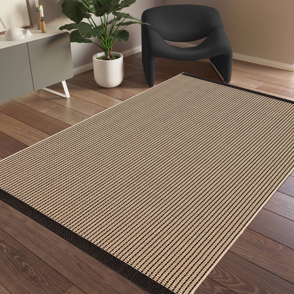 Tapete decorativo grace beige negro (2)