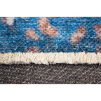 Tapete decorativo Paris 0019 azul/amarillo, alfombra moderna de polipropileno con diseño elegante ideal para sala o recámara