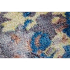 Tapete decorativo Paris 0019 azul/amarillo, alfombra moderna de polipropileno con diseño elegante ideal para sala o recámara