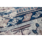 Tapete decorativo Paris 0205 medallón crema 200x290 cm, alfombra moderna de polipropileno con diseño clásico ideal para sala o comedor