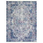 Tapete decorativo Paris 0205 medallón crema 200x290 cm, alfombra moderna de polipropileno con diseño clásico ideal para sala o comedor