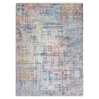 Tapete decorativo Paris 9025 rosa/morado, alfombra moderna de polipropileno con diseño elegante ideal para sala o recámara