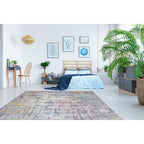 Tapete decorativo Paris 9025 rosa/morado, alfombra moderna de polipropileno con diseño elegante ideal para sala o recámara