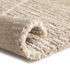 Tapete decorativo Rome beige 120x170 cm, alfombra moderna de polipropileno con diseño elegante ideal para sala o recámara