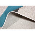 Tapete Shift triángulos azul 200x290 cm con textura resistente y diseño contemporáneo ideal para interior o exterior en espacios modernos