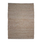 Tapete Yute Siroi beige con textura natural y diseño contemporáneo ideal para sala o recámara en espacios modernos