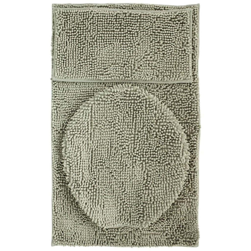 Tepete de baño set silk 3 piezas gris claro (2)