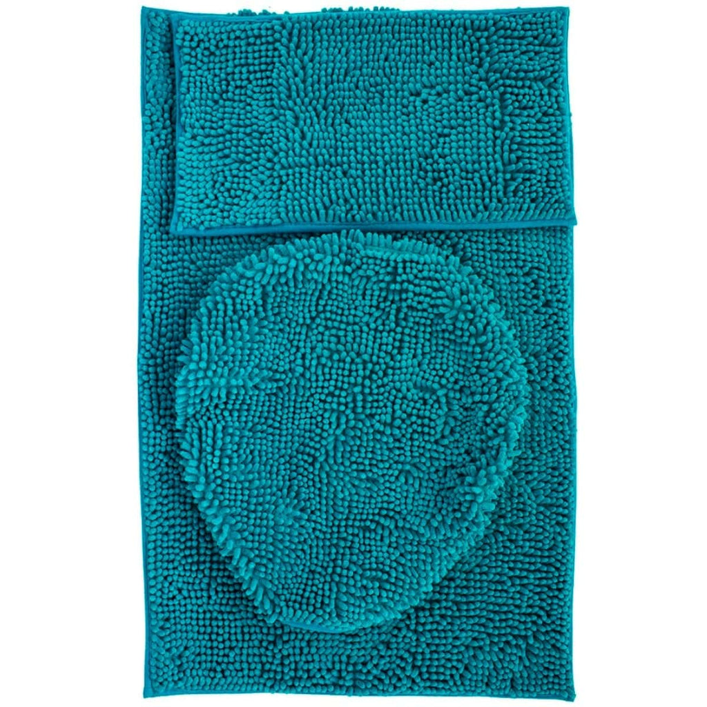 Tepete de baño set silk 3 piezas turquesa (2)