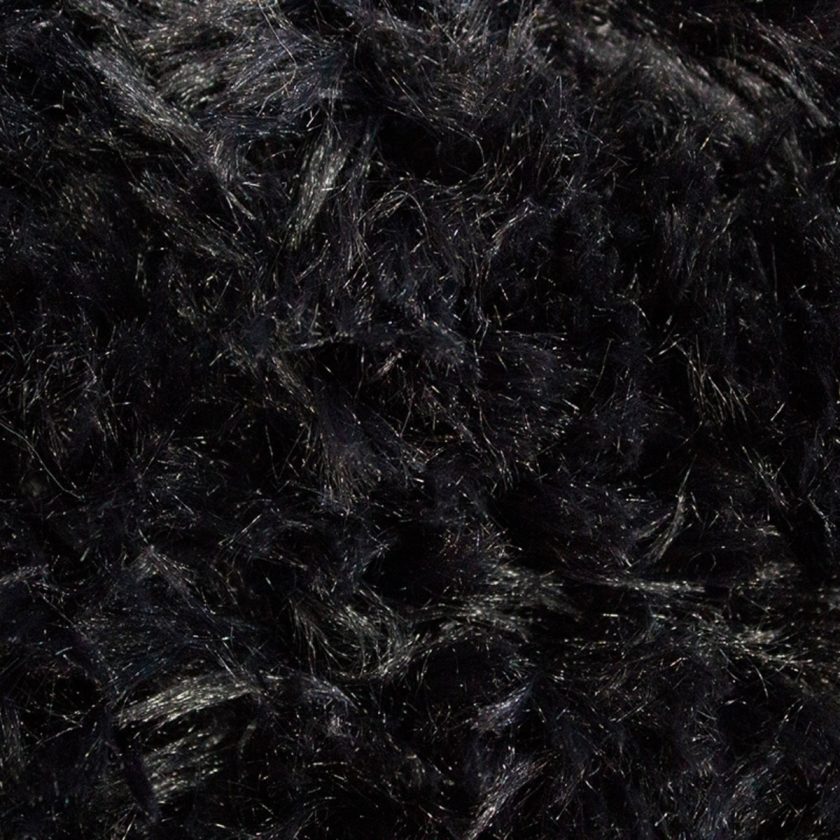 Tapete decorativo shaggy bengali negro (2) min