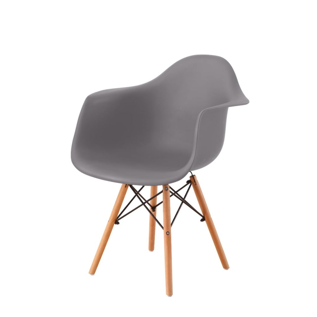 Set 4 sillas de comedor miles gris