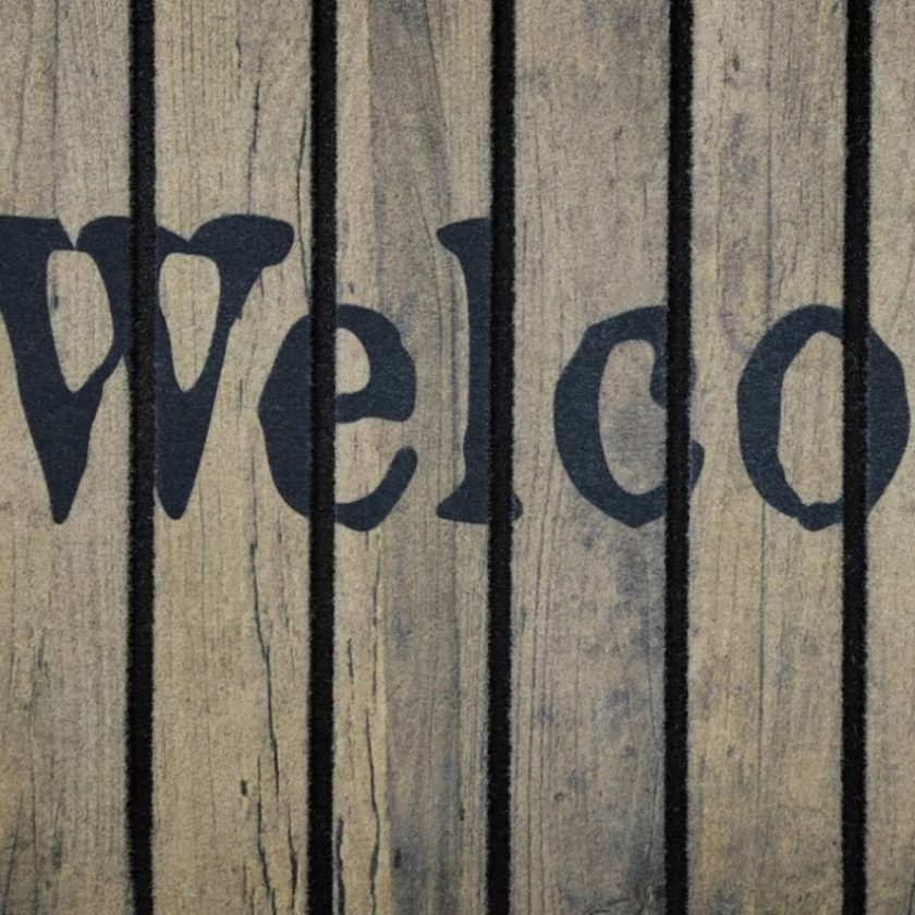 Super mat welcome wood 40x60 cm (2)