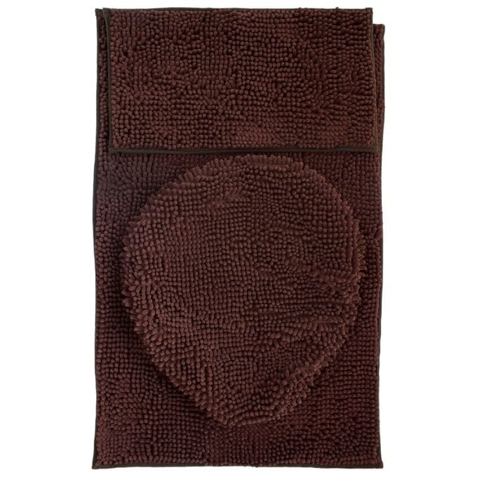 Tepete de baño set silk 3 piezas cafe (2)