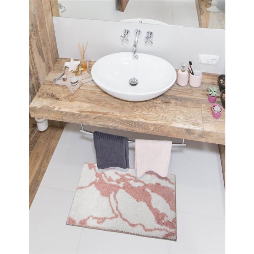 Tapete marble bath mat 40x60 cm pink (5)