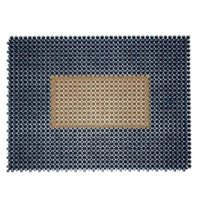 Tapete de entrada ensamblable step in 43x57 cm limpieza bicolor colores varios (18)