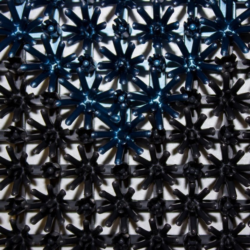 Tapete de entrada ensamblable step in 43x57 cm limpieza bicolor colores varios (25)
