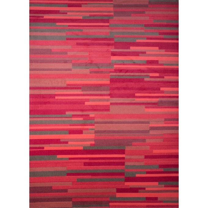 Tapete decorativo star lines rojo (2)