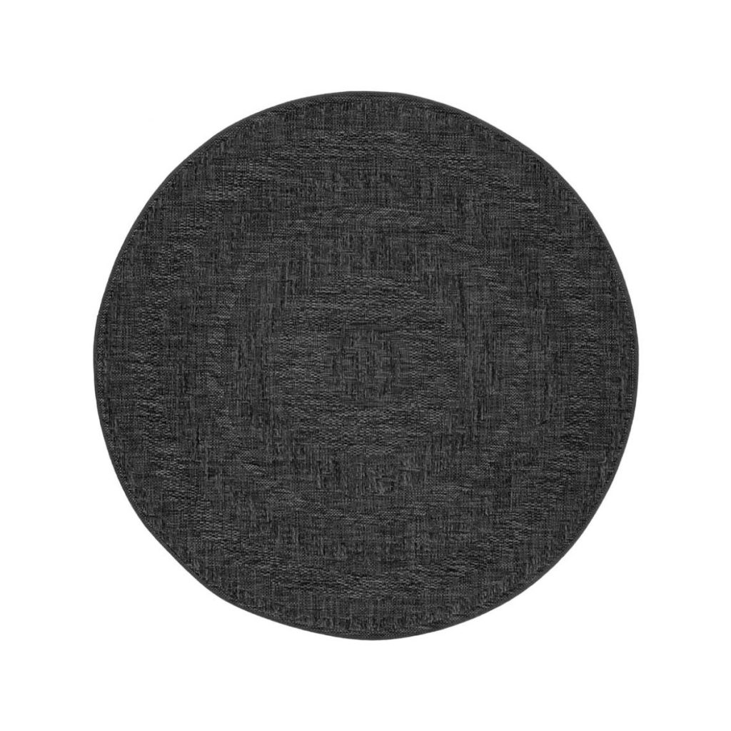Tapete decorativo timber round anthracite 160 cm (1)