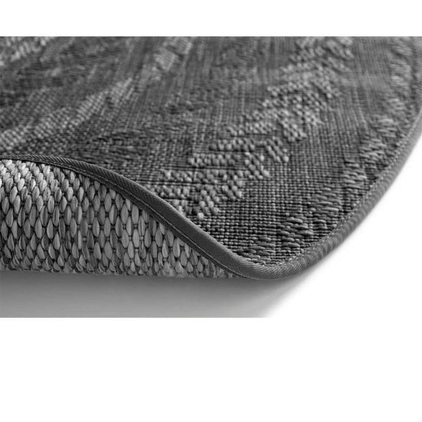 Tapete decorativo timber round anthracite 160 cm (2)