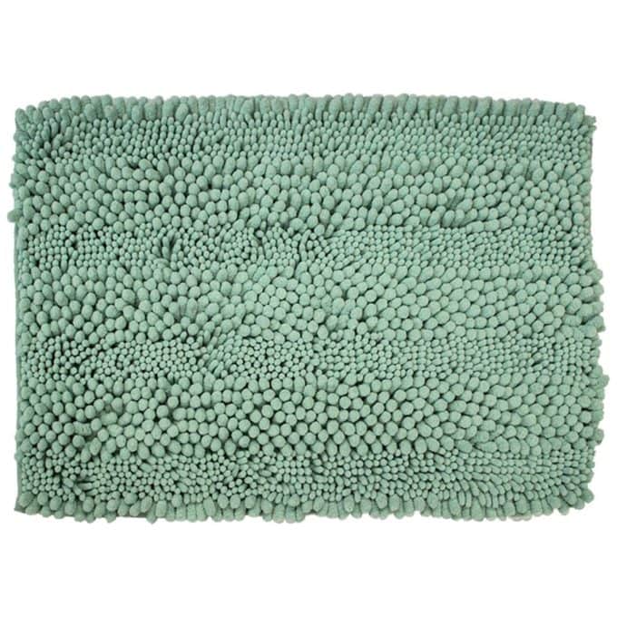 Tapete de baÑo chenille bath math 40x60 cm menta (2)