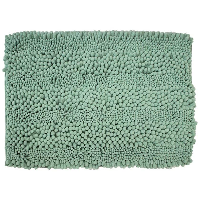 Tapete de baÑo chenille bath math 40x60 cm menta (2)