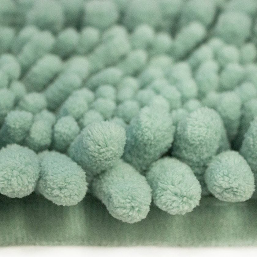 Tapete de baÑo chenille bath math 40x60 cm menta (3)