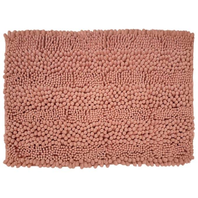 Tapete de baÑo chenille bath math 40x60 cm rosa (2)