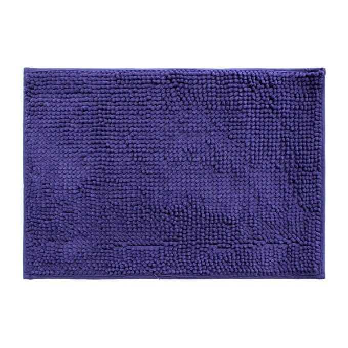 Tapete de baÑo shaggy silk azul 22 (2)