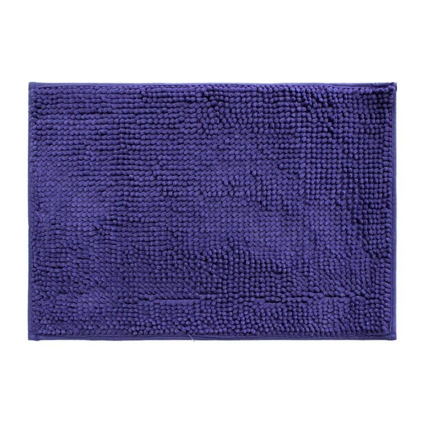 Tapete de baÑo shaggy silk azul 22 (2)