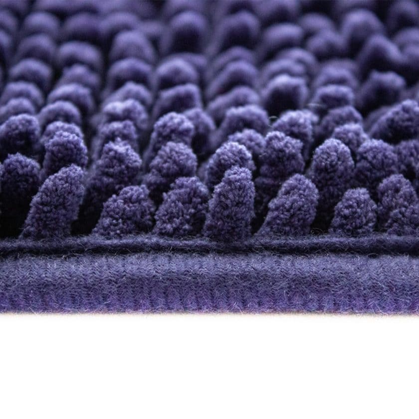 Tapete de baÑo shaggy silk azul 22 (4)